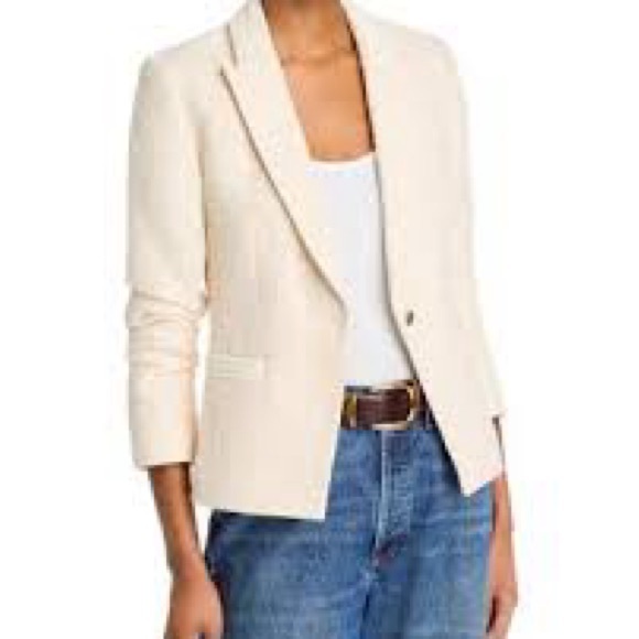 Ann Taylor Jackets & Blazers - Ann Taylor Cream Classic Blazer Gold Button Workwear